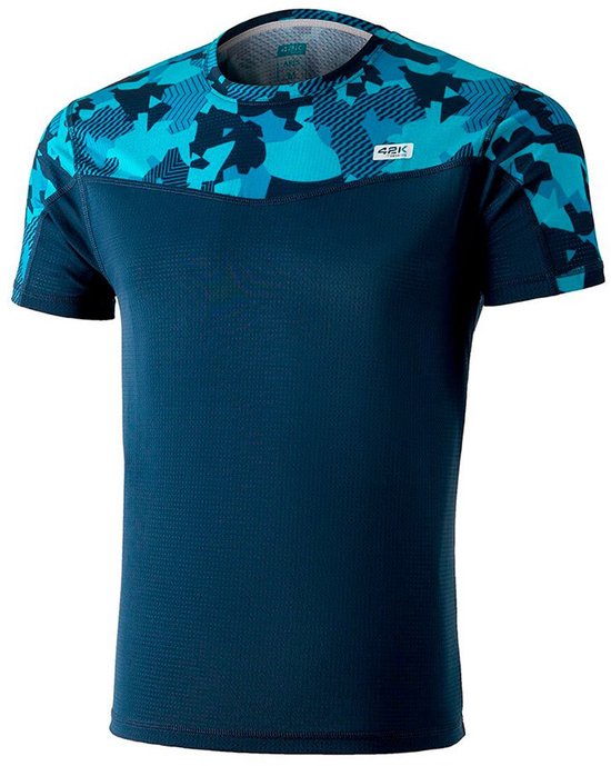 42k Running Ares T-shirt Met Korte Mouwen Blauw L Man
