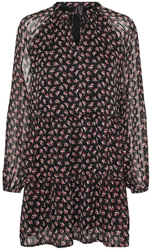 Vero Moda Sofia Lang Mouw Jurk Zwart XL Vrouw
