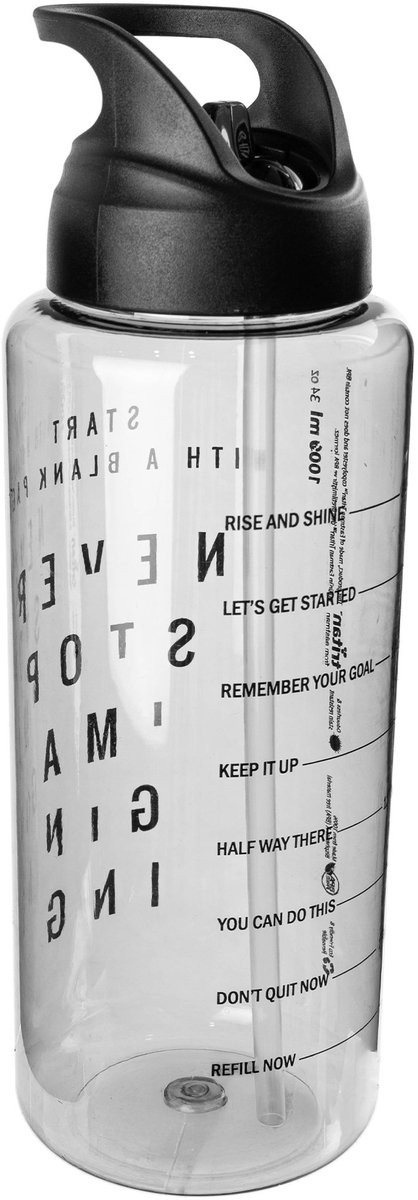 KADAX Tritan Sport 1L fles 34078 zwart <12> K1 — afbeelding 2