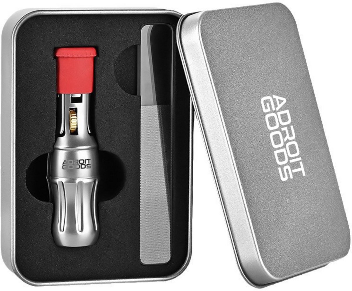 AdroitGoods Professionele vingernagelknipper - Roestvrij staal, Compact design - Met beschermhoes en Nagelvijl