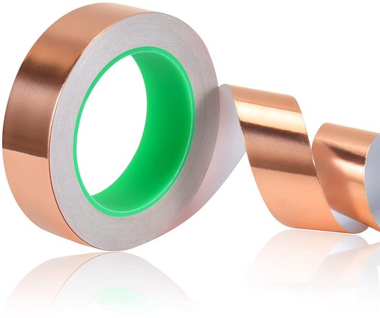ᐉ Kopertape 0,05-0,4mm dik, 20-200mm breed | Koperen plaat tape 0,1-100m | Koper plakband kopen Nederland