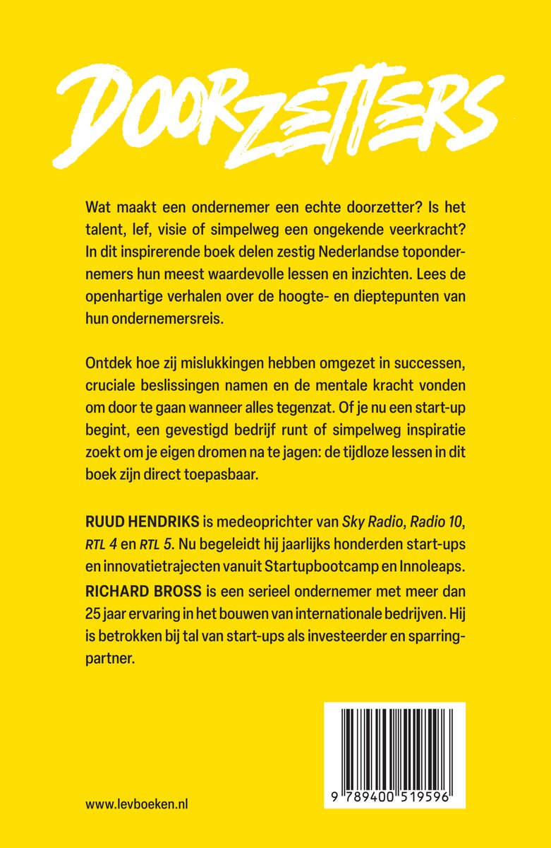 Doorzetters - back cover