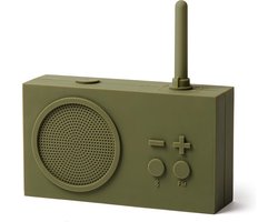 Lexon Tykho 3 badkamerradio kaki - Bluetoothspeaker