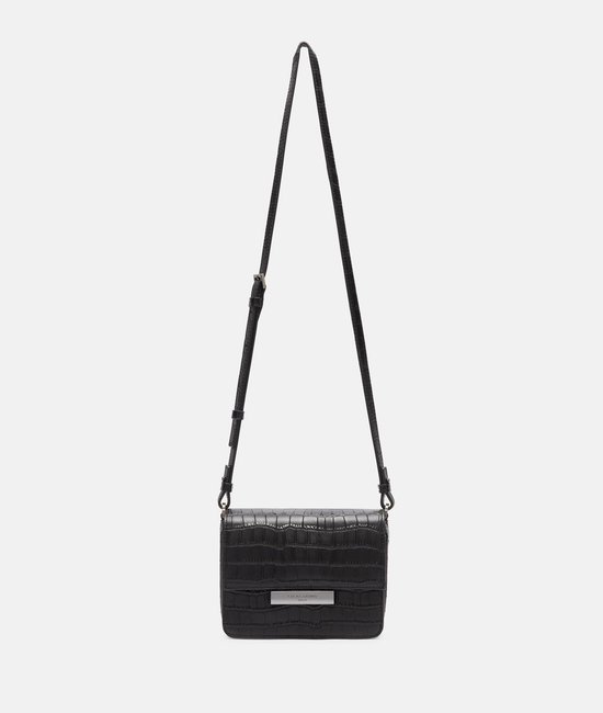 LIEBESKIND BERLIN Sac à épaule bandoulière Alex New Croco Crossbody Black Noir