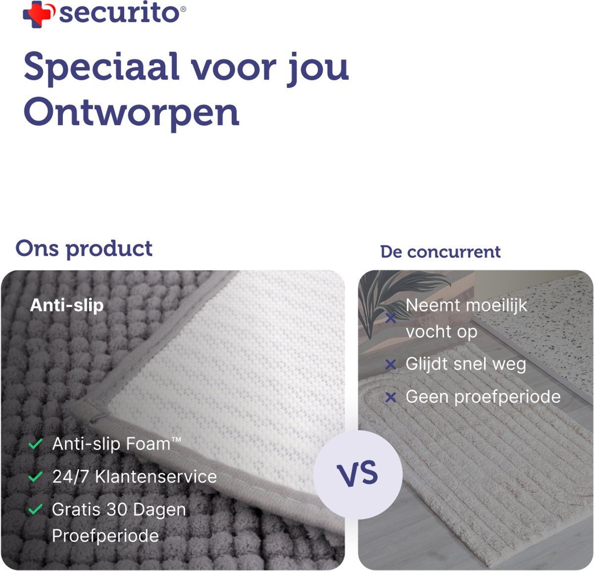 Bari Badmat / Toiletmat - Badkamer Set 2-Delig - Wasbaar - Anti-slip