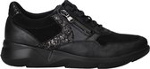 Waldläufer K Funky Sneakers - Leer - Dames - Zwart - Maat 40,5