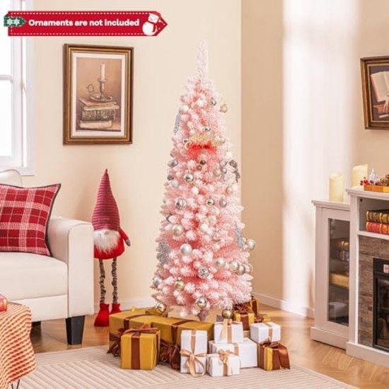 Mini-kerstboom, 2 stuks, groen, mini-dennenboom, decoratie, klein, led