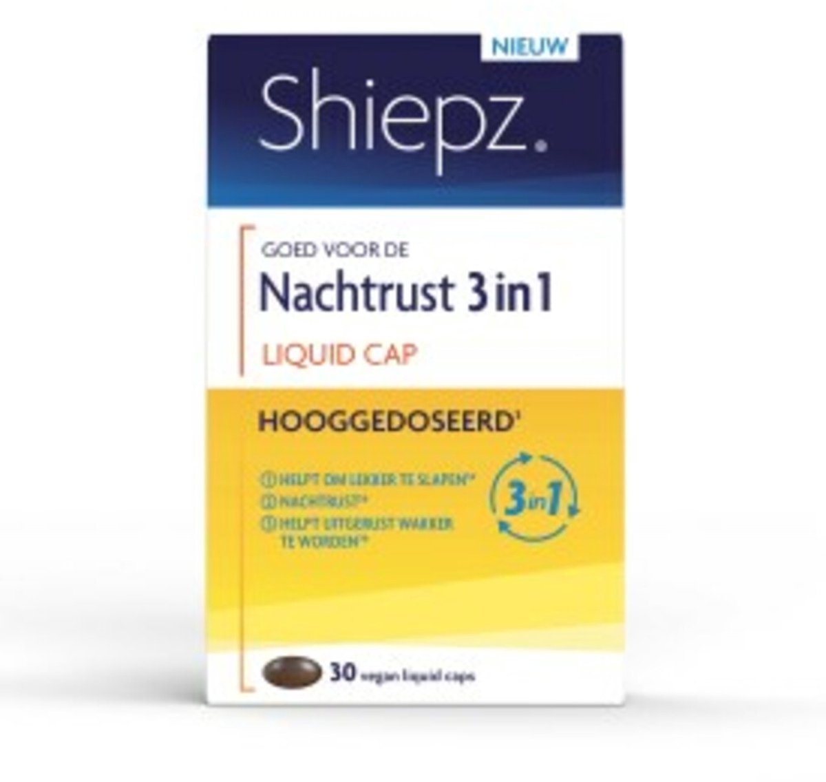 Shiepz Nachtrust 3 in 1 Hooggedoseerd - 2 x 30 capsules - Voordeelverpakking