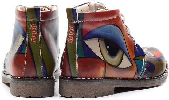 GOBY - Behind your Eyes - Bottine - Bottes femmes - Bottes femme - Bottes femme - Bottine - Fait main - Taille 38