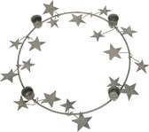 kaarsenhouder met sterren/advent/krans/4 kaarsen/posiwio collectie