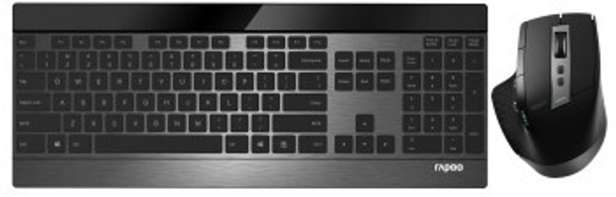 Rapoo 9900M - Toetsenbord + Muis-set - Draadloos - QWERTY