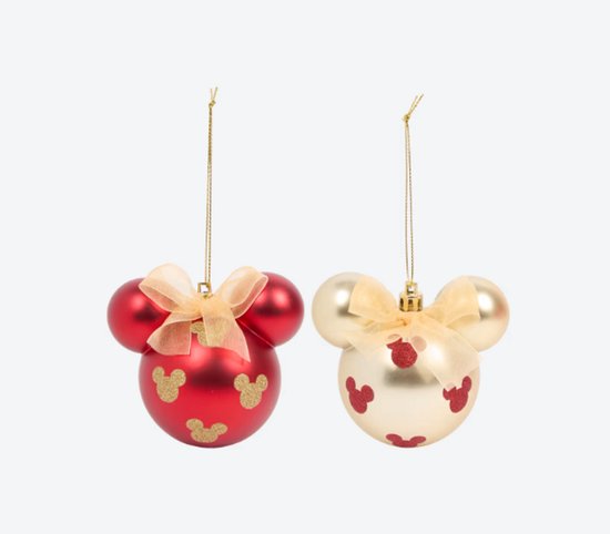 Foto: Disney kerstballen set van 4 polymeer kunststof ornamenten 7 5 cm disney figuren