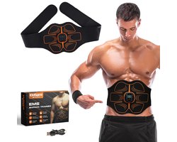 EMS Pro Buikspiertrainers Elektrisch - Ab Trainer - Buiktrainer Buikband - Zweetband voor Afslanken - Tens Massage Apparaat - Buikspieren Spierstimulator