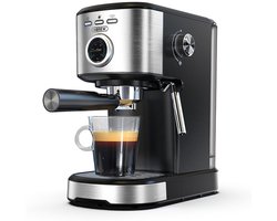 HIBREW H5A Semi-automatische koffiemachine, 1,2L watertank, 15 bar & Smart Brew