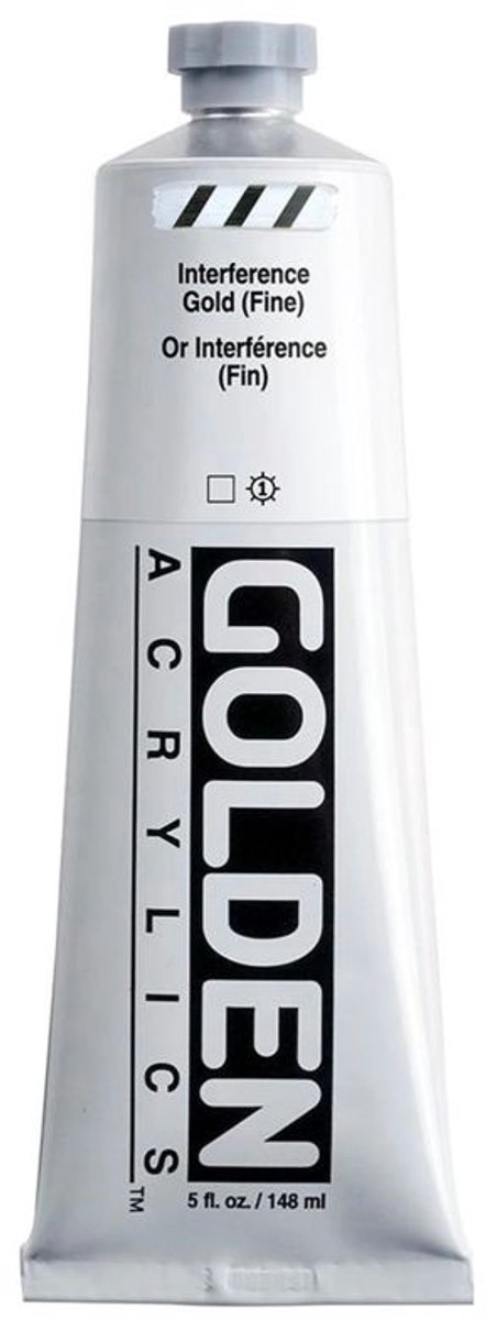 Golden Heavy Body Acrylverf Interference Goud (fijn) 148 ml