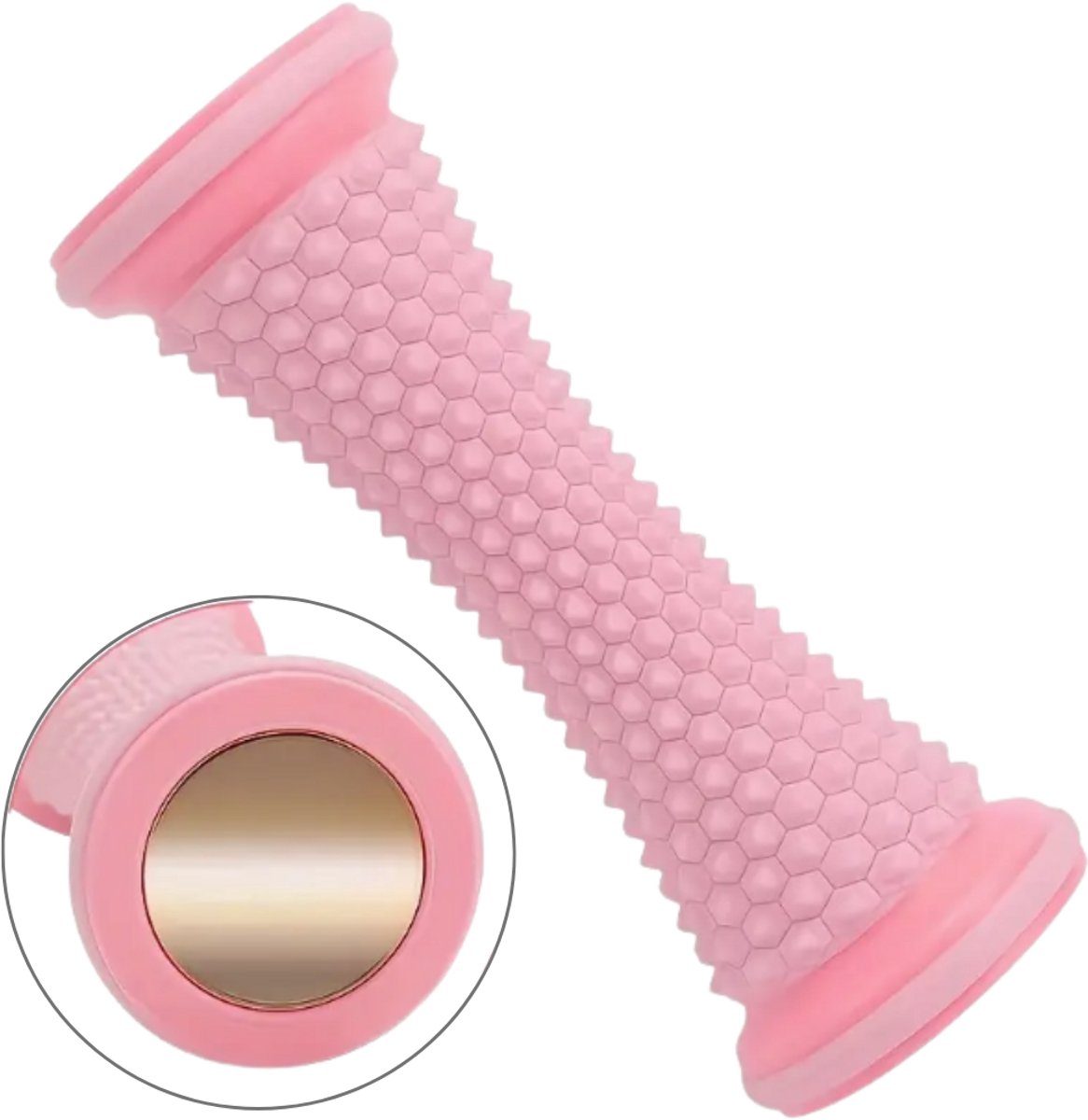 Voetmassage Roller – Roze - Voet Massageroller tegen Voetpijn & Fasciitis – Diepe Drukpunt Massage – Spierontspanning en Pijnverlichting - Ergonomisch & Antislip