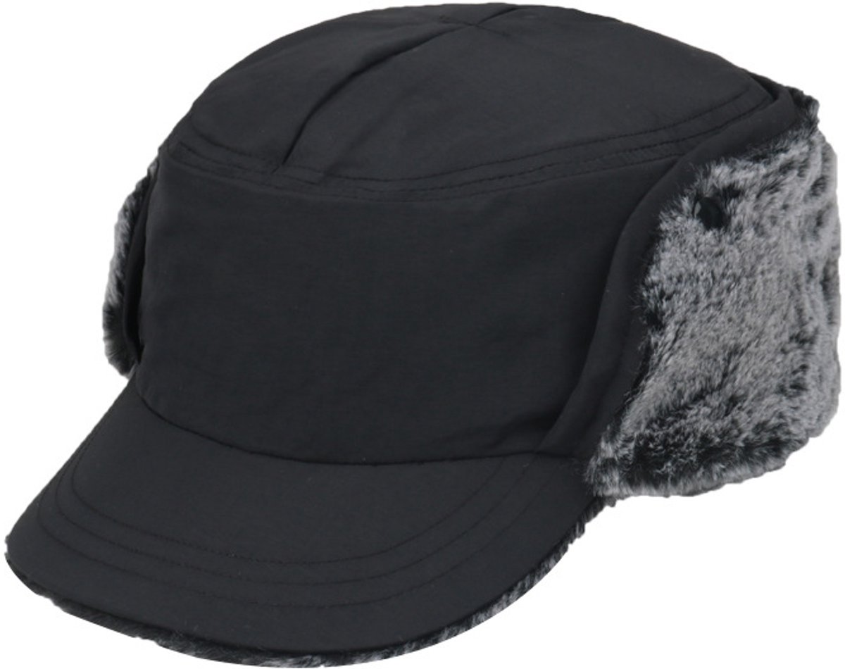 Winterjachthoed met capuchon, cadet, militair, warm, valstrik, piloot, oorkussens, bont, leger, skimuts