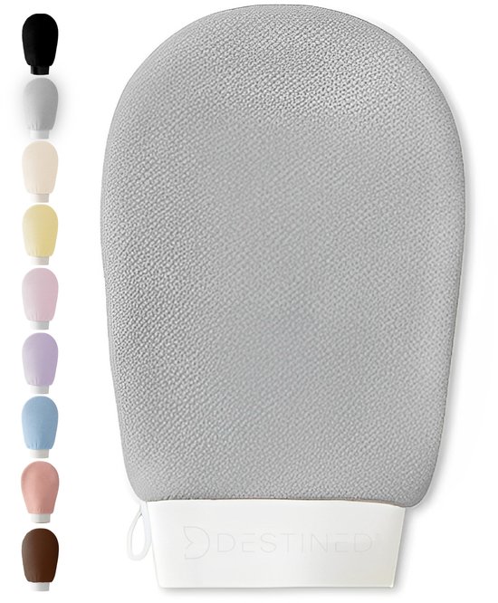Destined® Exfoliating Glove - Scrub Handschoen - Lichaam & Gezicht - Scrub Detox - Verwijderen Van Dode Huidcellen - Moonstone