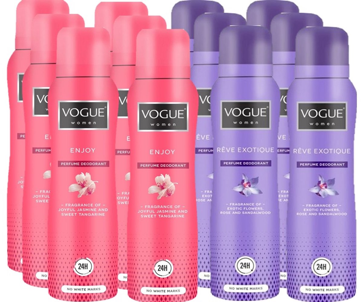 Vogue Parfum Deodorant - Grootverpakking - Enjoy / Reve exotique