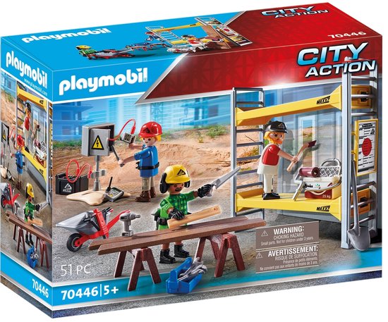 Playmobil 70443 City Action Mini-pelleteuse et chantier Jouets Jeux Construction