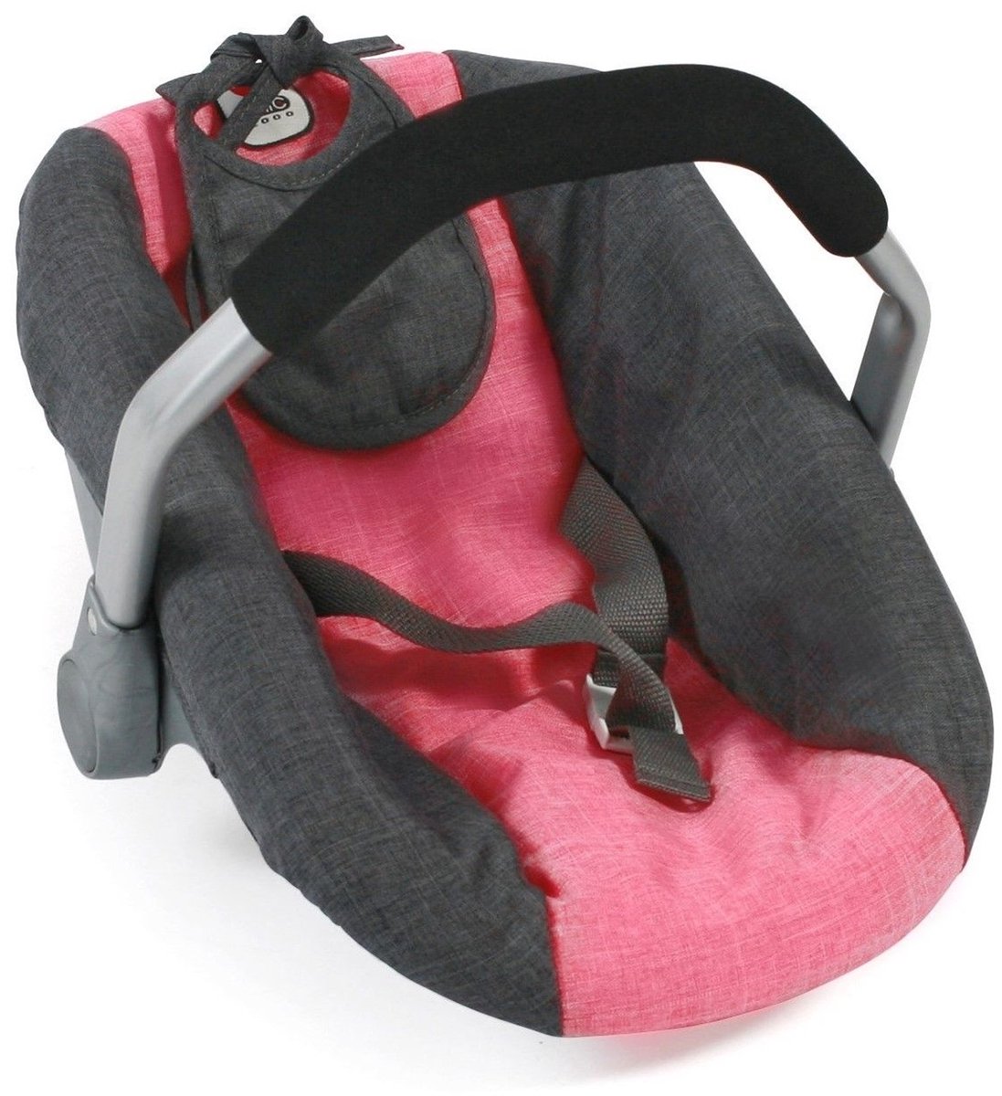 Bayer Chic 2000 - Poppen Autozitje Maxi-Cosi-stijl - Melange Antraciet Pink