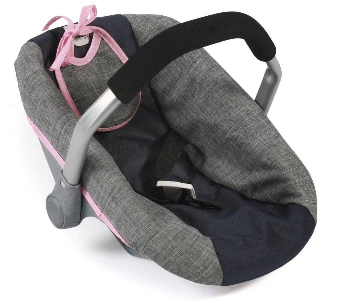 Bayer Chic 2000 - Poppen Autozitje Maxi-Cosi-stijl - Melange Navy Grijs