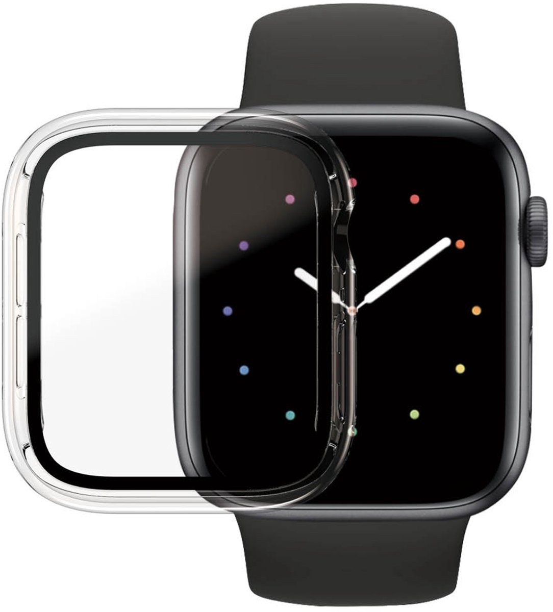 PanzerGlass Screenprotector geschikt voor Apple Watch - 44 mm Glazen | PanzerGlass Full Body Protector - Case Friendly