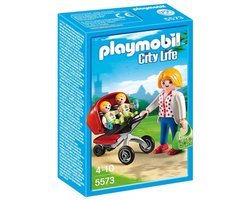 foto van PLAYMOBIL City Life Tweeling kinderwagen - 5573