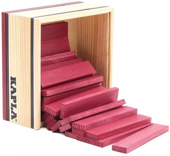 KAPLA - KAPLA Kleur - Constructiespeelgoed - Violet - 40 Plankjes