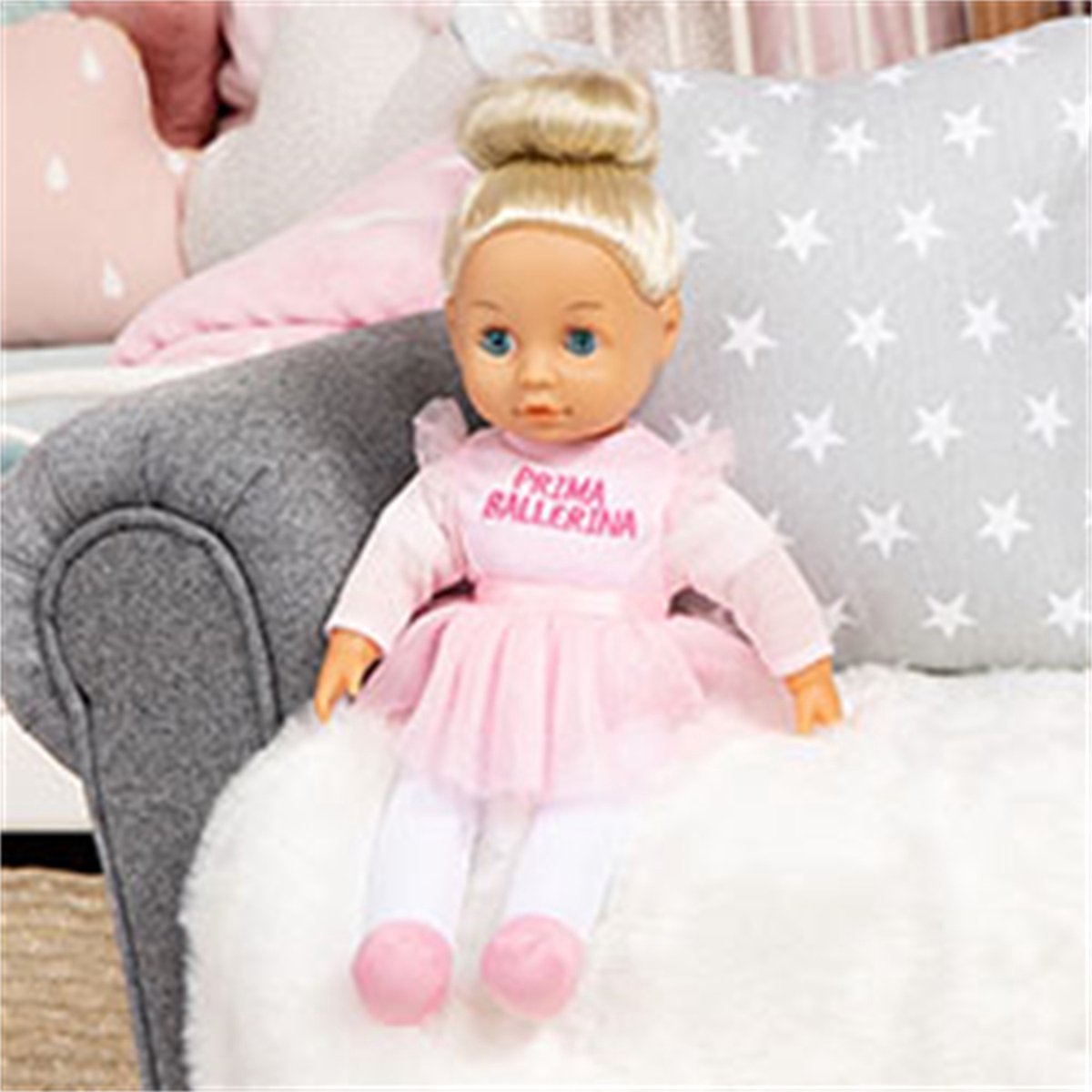 Bayer Design - Babypop Anna Prima Ballerina in roze 33 cm — afbeelding 4