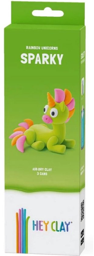 Foto: Hey clay eenhoorn boetseerklei rainbow unicorn sparky