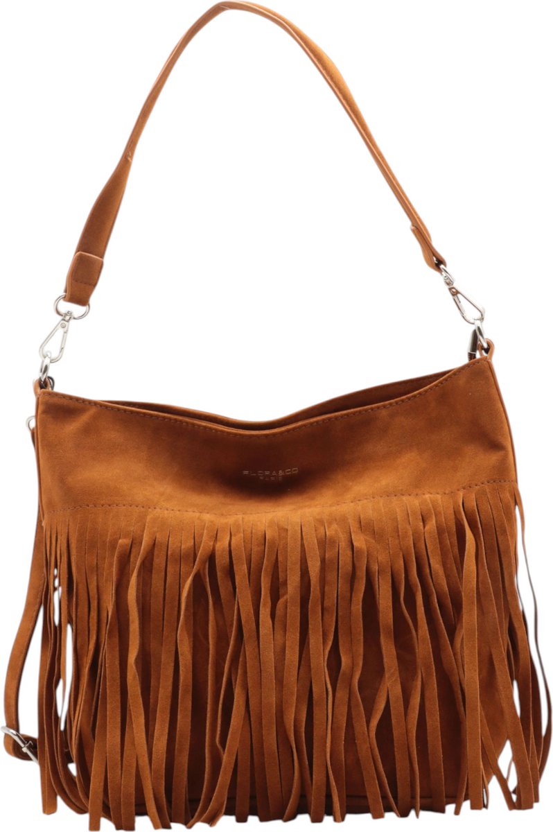 Flora&Co - Handtas - Suede look - camel