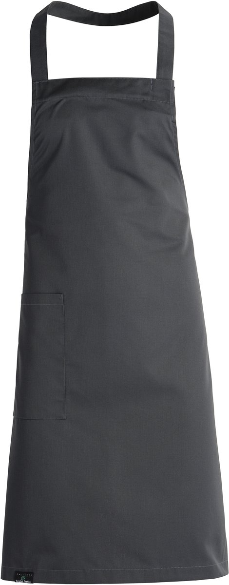 Kentaur Bib apron w. pocket 30430-152 - Charcoal - UNI