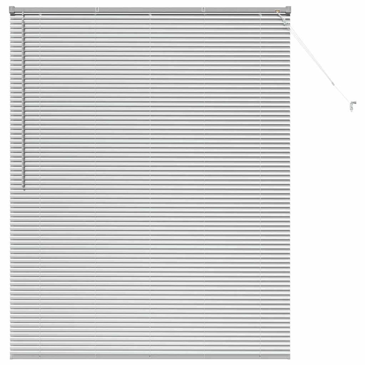 vidaXL - Venetiaanse - Jaloezieën - Zilver - 175 - x - 150 - cm - Aluminium