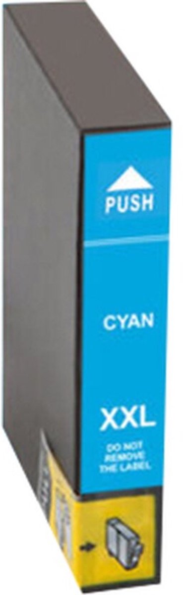 24XL Cyaan - Huismerk inktcartridge compatible met Epson Expression Photo XP 55 / Epson Expression Photo XP 750 / Epson Expression Photo XP 760 / Epson Expression Photo XP 850 / Epson Expression Photo XP 860 / Epson Expression Photo XP 950