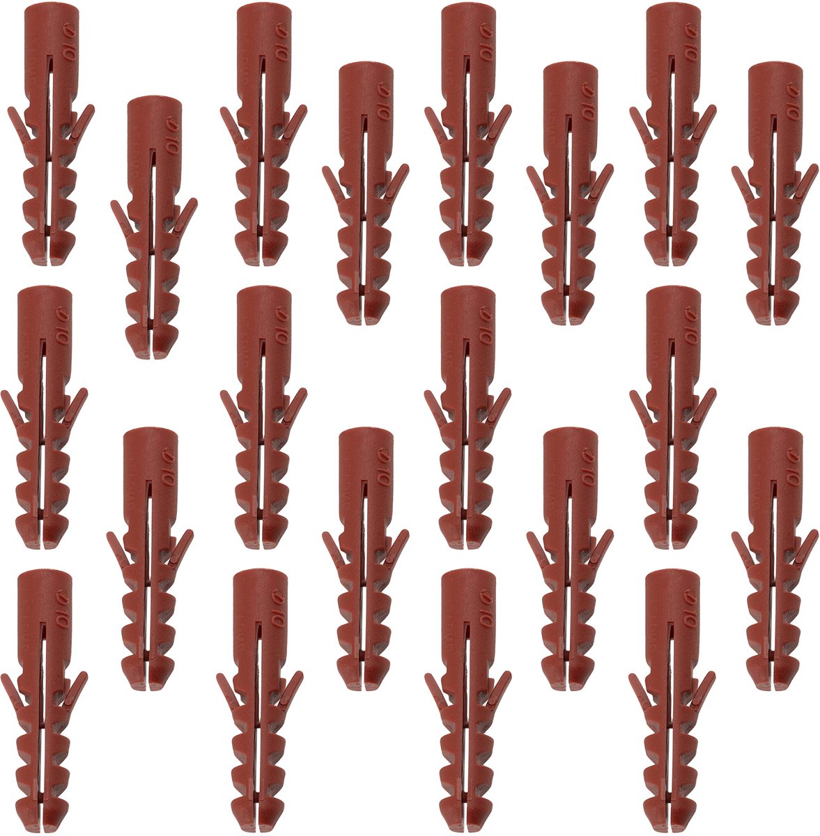 C65085 - Set van 20 Dowelexplosieven - Universeel 10x50 mm - Nylon - Multifunctioneel voor Betonnen en Metselwerk