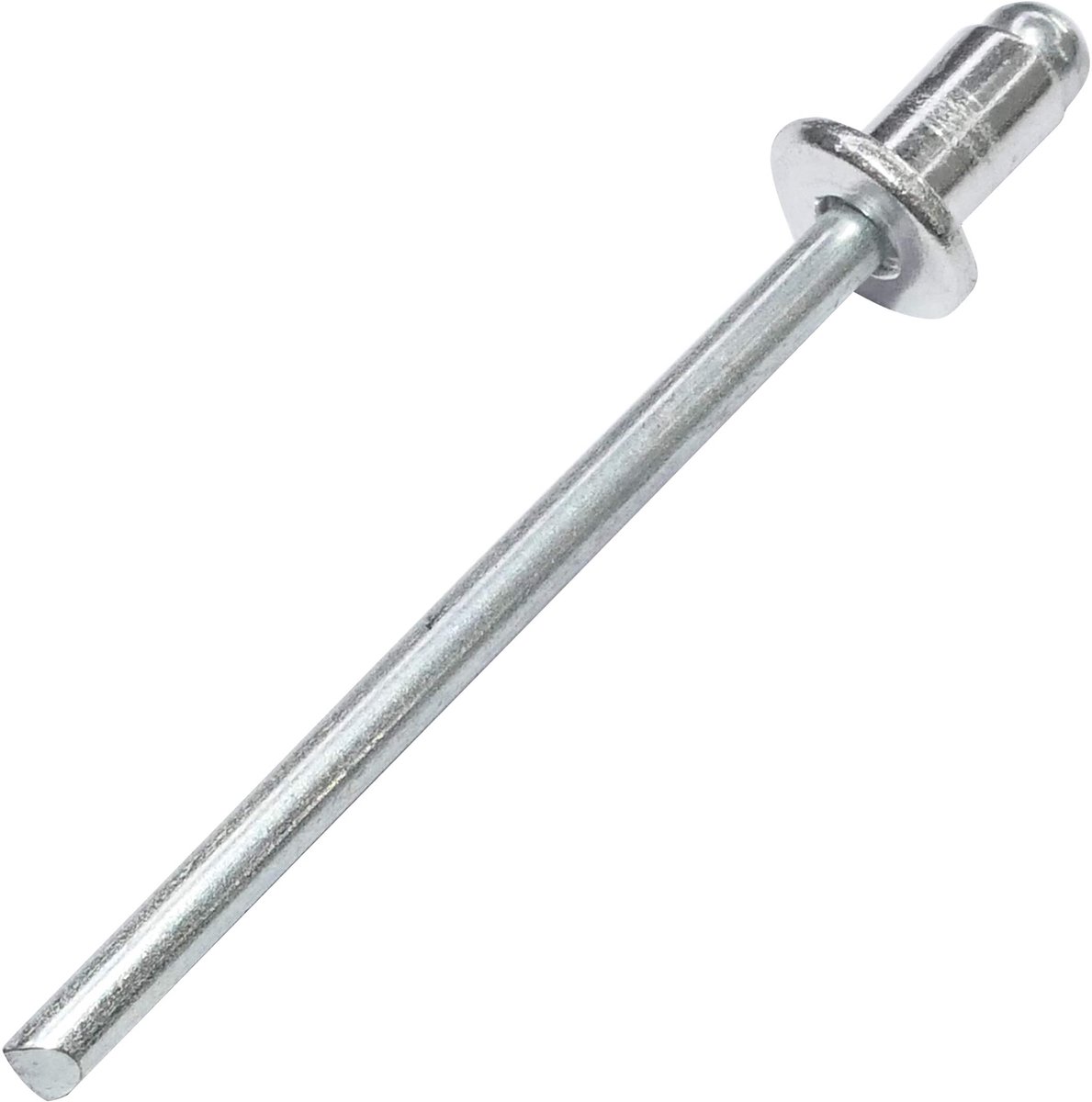 C48102 - Set met 100 blinde klinknagels Ã˜4x6mm aluminium/staal - DIN 7337 A - Popnagel met breukpreventie