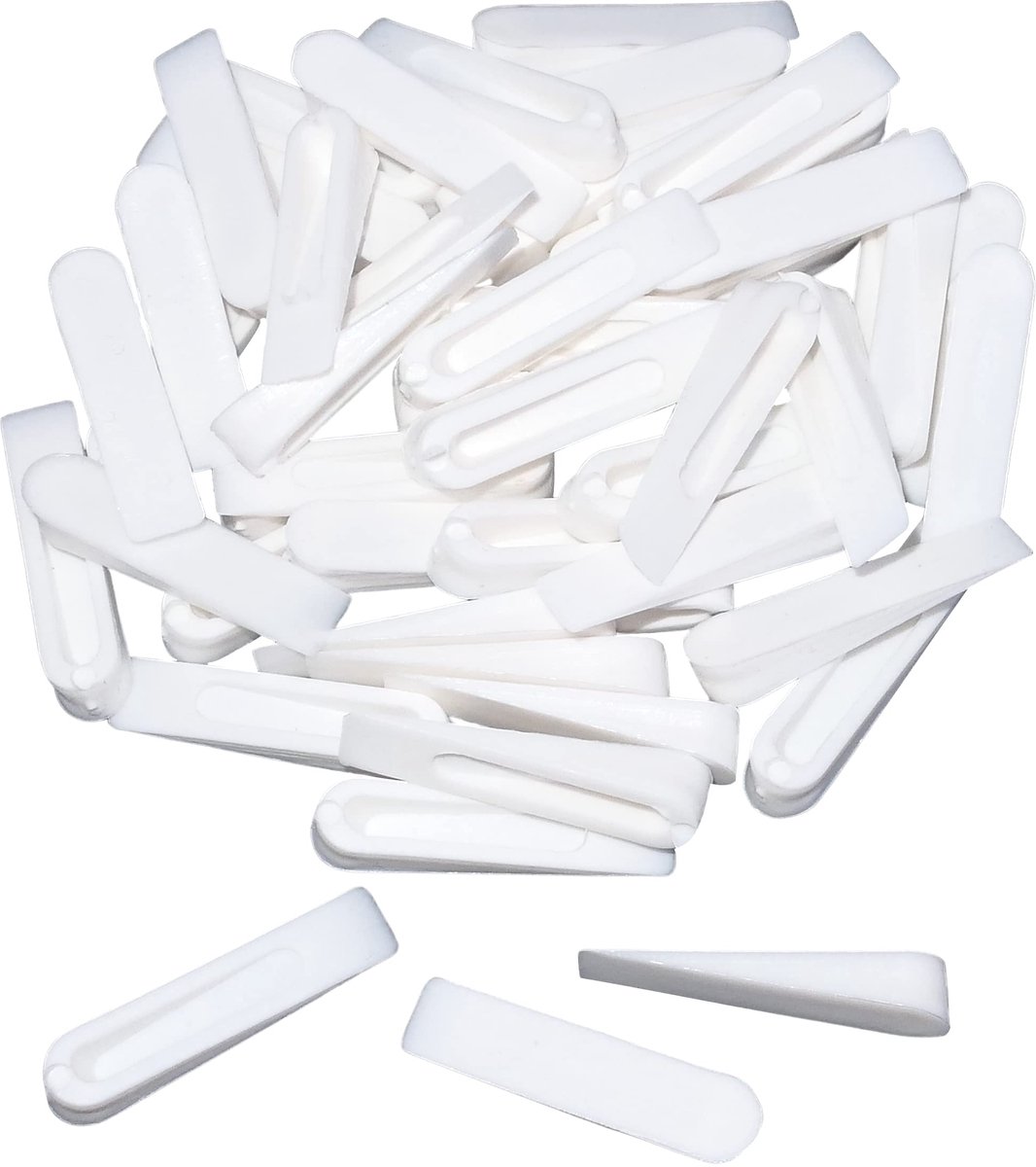 C54963 - Set van 50 Wedges/Washers/Heels - Voor Levelen van Tegels - 35 mm - Geschikt voor Badkamer/Kitchen/Woonkamer/Terras/Toilet - Plastic