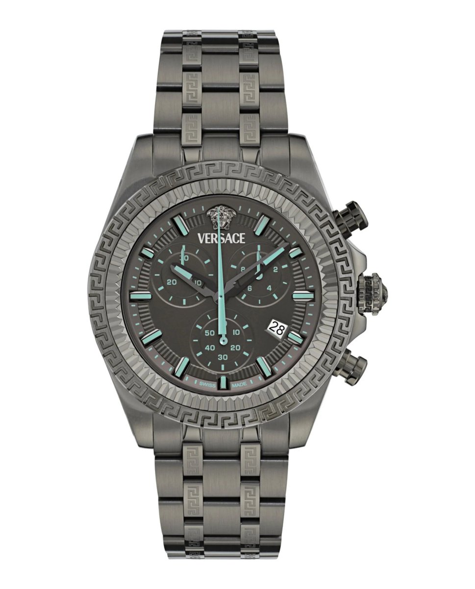 Versace Fornax VE0W00625 Horloge - Staal - Grijs - Ø 43 mm