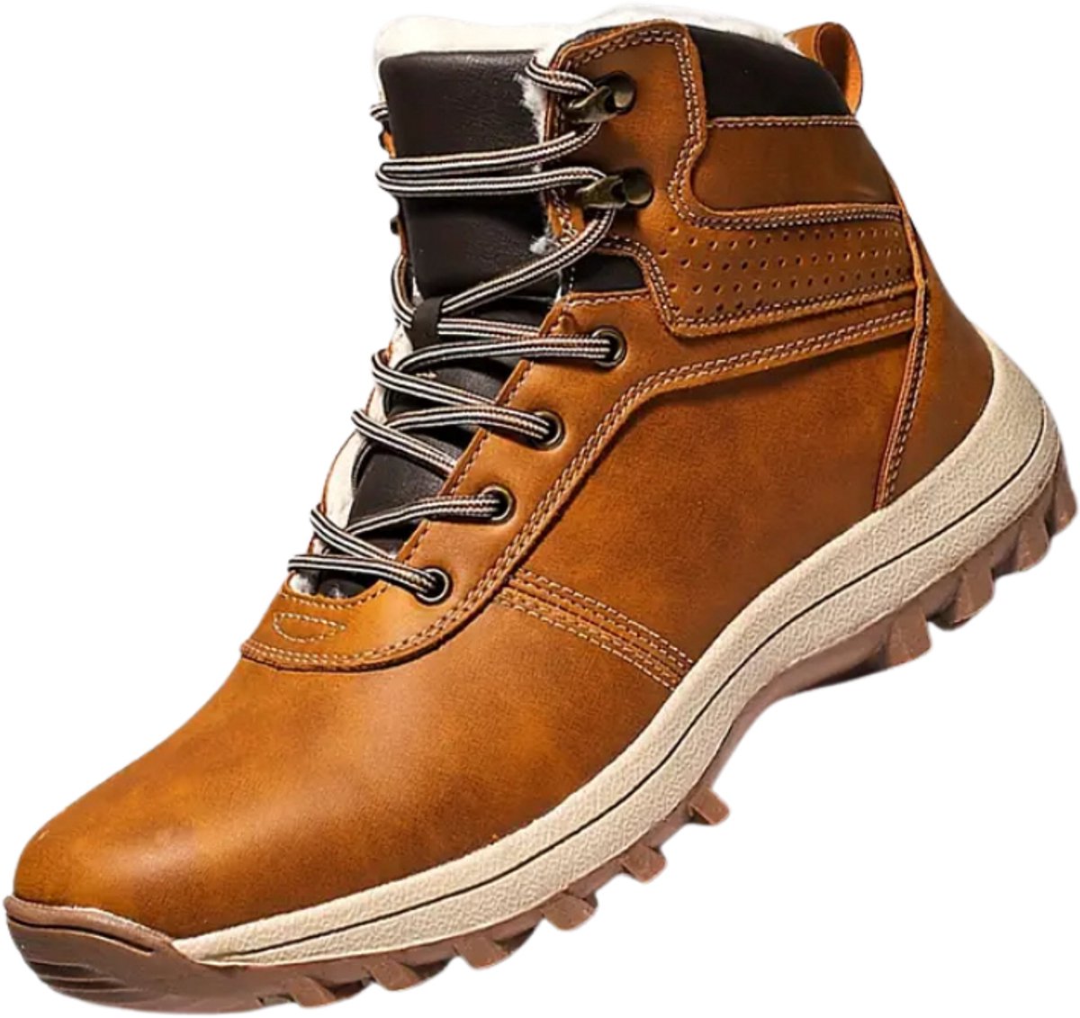 Nivard Snowboots Heren Sneeuwschoenen Snowboots Wintersport Ski Gadgets Bruin