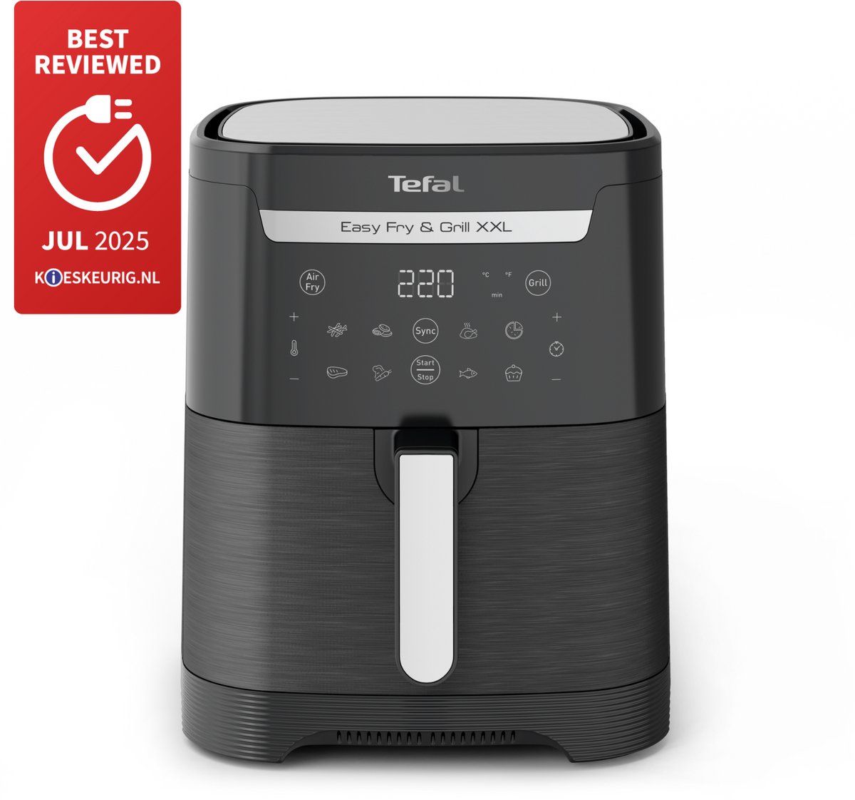 Afbeelding 2 van Tefal Easy Fry & Grill XXL EY8018 - Airfryer - 6.5L - Grillfunctie - Voor 6 Personen - Zwart