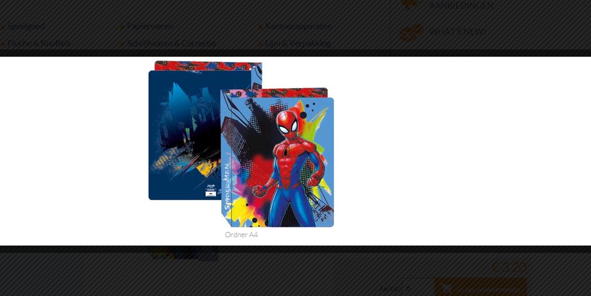 Spiderman: Ordner A4, Spiderman, Schoolmap, Ordner, Multomap