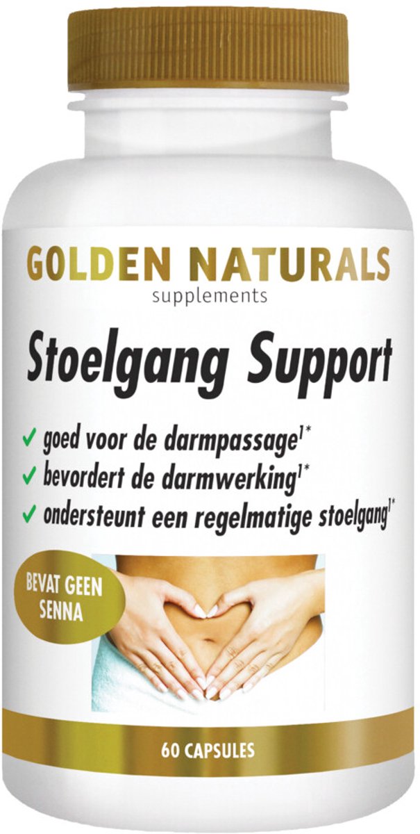 Golden Naturals - Stoelgang Support - 2 x 60 vegacapsules - Voordeelverpakking
