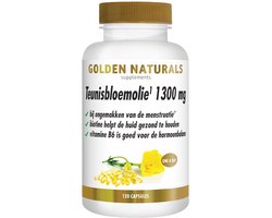Golden Naturals Teunisbloemolie 1300mg - 2 x 120 softgels - 120 stuks