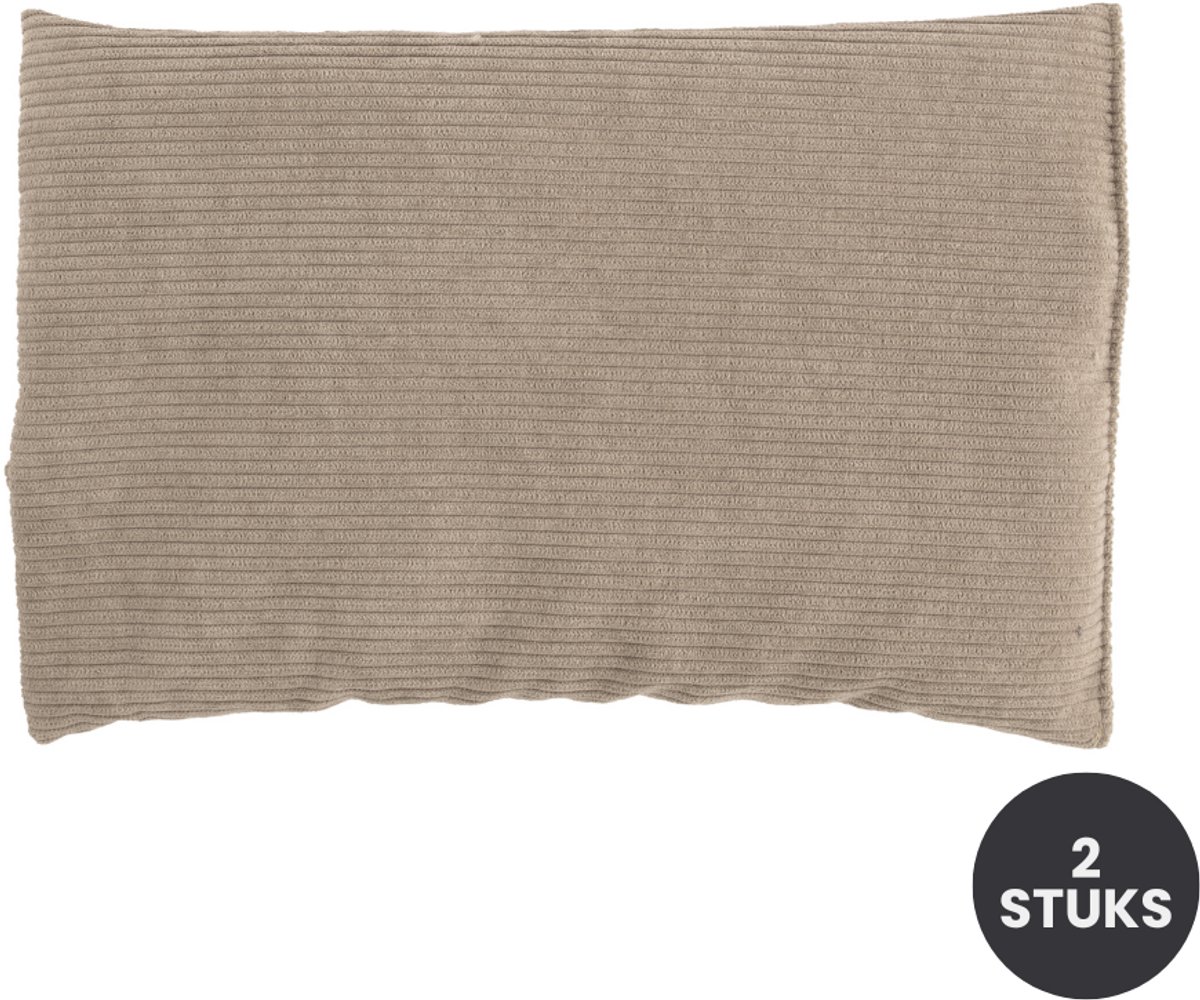 Tiseco - Kussen met lavendel- en tarwevulling - 2 stuks - Warmte- en Koudecompress, grijs