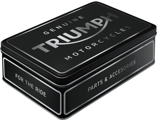 Boîte en fer blanc plate - Motos Triumph d'origine - Pièces et accessoires