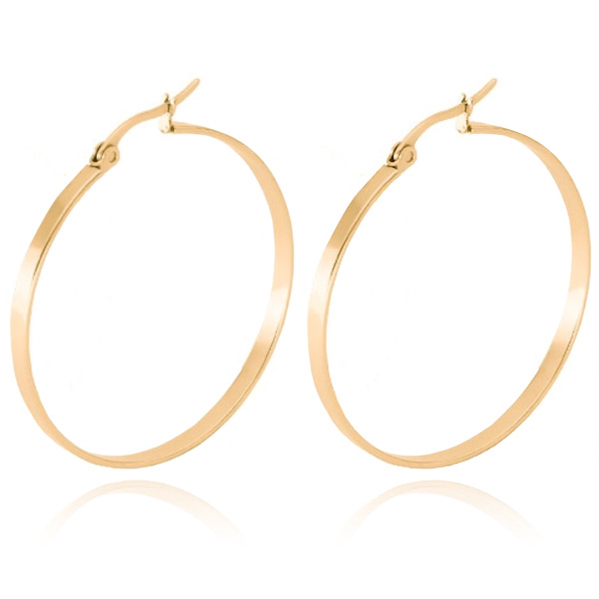 Dames oorringen Cilla Jewels Edelstaal Goudkleurig-40mm
