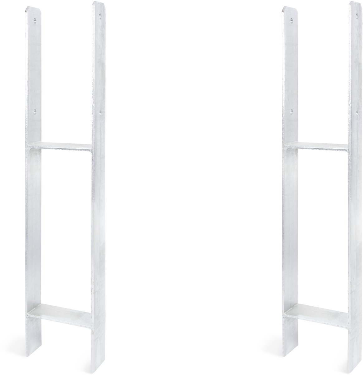 Alberts 2 x H-paaldrager, 141x800 mm, materiaaldikte 6 mm, diepte 60 mm, thermisch verzinkt