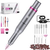 Beeperfect® Elektrische Nagelvijl Advanced - Nagelfrees - Manicure en Pedicure set - 5 Extra Accessoires - 12 Bitjes en 60 Schuurrolletjes - 35.000RPM