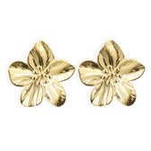 Lajetti - Oorbellen Bloemen Gold Plated Dames Stainless Steel